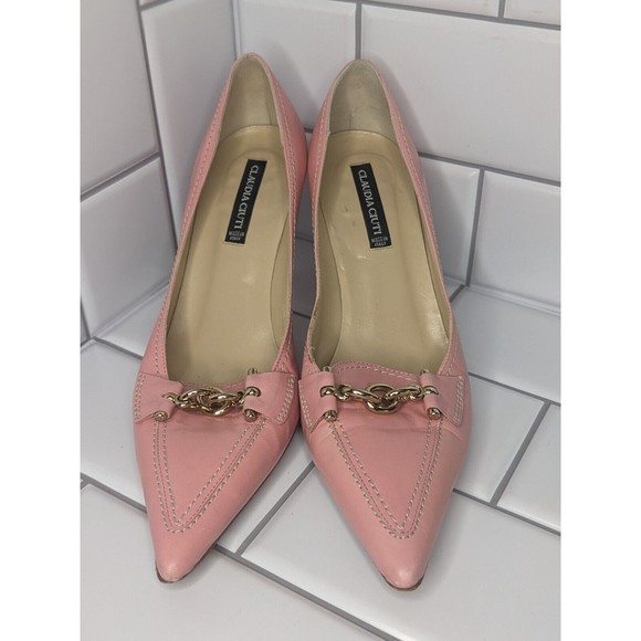 Claudia Ciuti 6 Pink heels italy Preowned - Picture 1 of 5